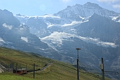 Kleine Scheidegg; Blick zum Jungfraujoch; Bild
                  W.Fischer