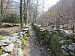 Steinmauern in Avegno