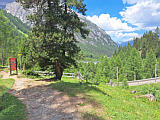 Bahnerlebnisweg Albula, unterhalb Preda