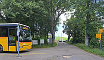 Wegweiser Postautostation Ober-Balmberg Endstation