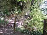 seilgesichert im kurzen Auf und Ab