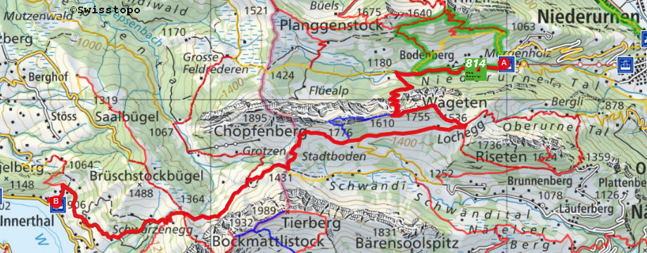 Karte SchweizMobil