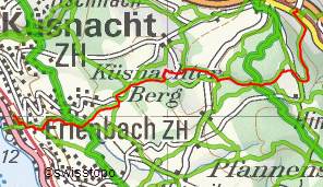Zürichsee-Rundweg auf
                      Wanderland-Karte