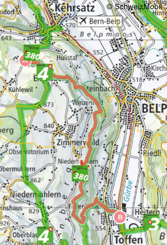 Gürbetaler Höhenweg Kühlewil - Toffen Gürbetaler Höhenweg Kühlewil - Toffen