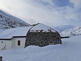 Kapelle Sankt Joseph auf der Lieg, Realp, mit Lawinenschutz, Jan.2025