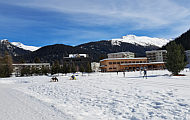 Langlaufzentrum Davos mit Restaurant, am Winterwanderweg, Feb.24