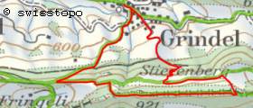Karte Grindel - Stierenberg