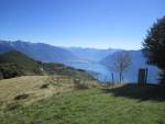 Alpe di
                    Naccio: Blick auf Locarno 