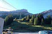 Col du Pillon, Blick Seilbahnstation Glacier3000