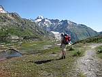 Grimselpass, Blick auf
                  Rhonegletscher
