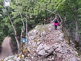 gesicherte Stelle auf 858m