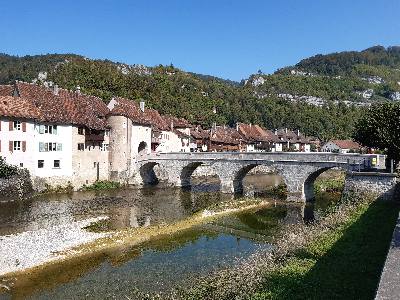 Brücke St-Jean über den Doubs in St-Ursanne