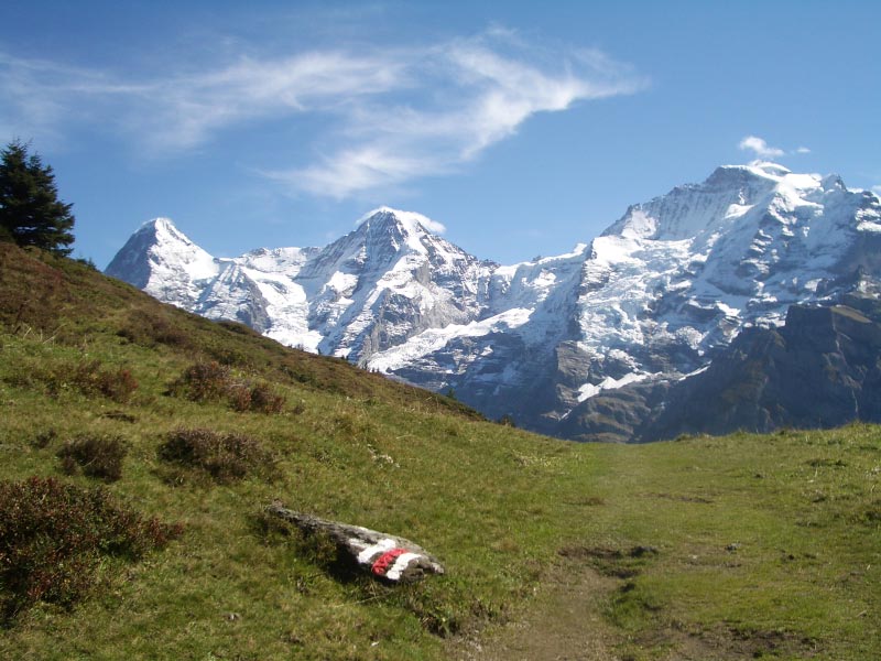 ob Winteregg: Eiger, MÃ¶nch und Jungfrau