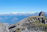 Walliser Alpen; Mitte links der Grand Combin;
                  Blick: Ruedi Flueler