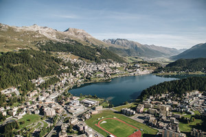 St. Moritz, Blick auf Corviglia
