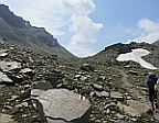 steiniger Aufstieg zum
                    Valserberg