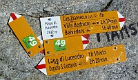 Wegweiser am Passo di Lucendro