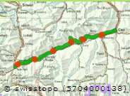 Senda Sursilvana, Webkarte
                  Wanderland Schweiz