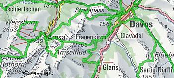 Wanderland-Karte Schweiz